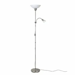 Luminaires Brilliant Lampadaire à vasque Brilliant Darlington Blanc, 2 lumières* Lampadaires Et Lampes Sur Pied