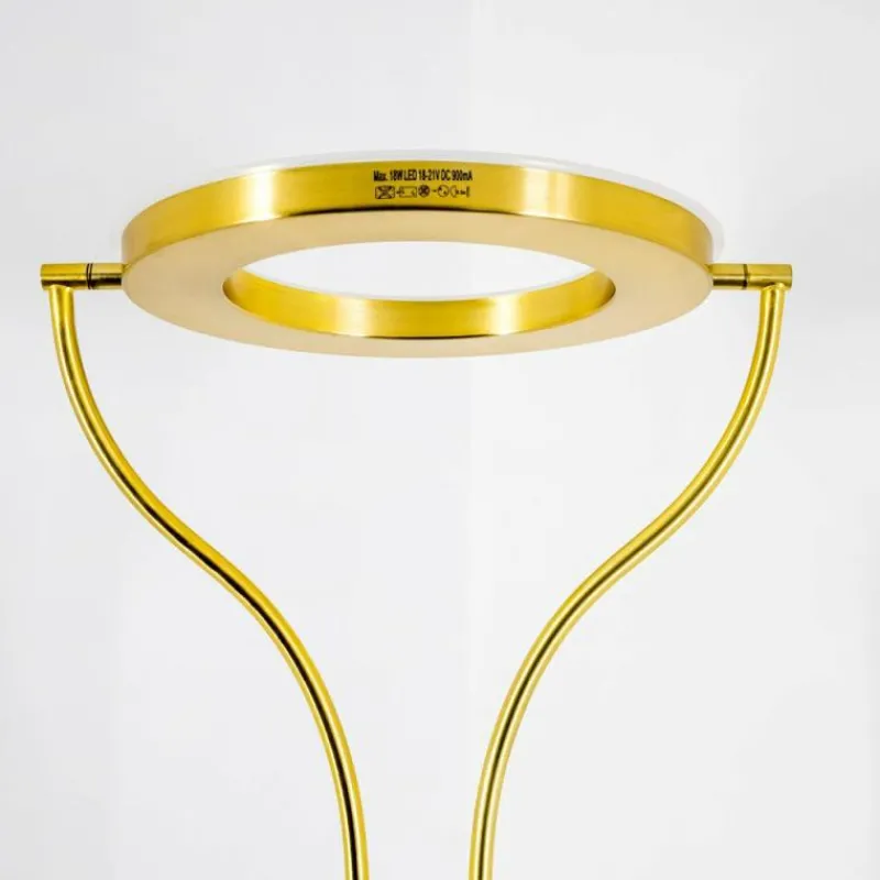 hofstein Lampadaire à vasque Donna LED Laiton, 2 lumières* Éclairage Led