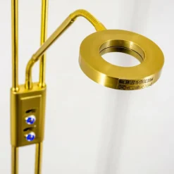 hofstein Lampadaire à vasque Donna LED Laiton, 2 lumières* Éclairage Led