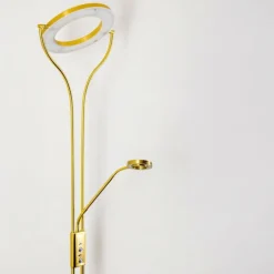 hofstein Lampadaire à vasque Donna LED Laiton, 2 lumières* Éclairage Led