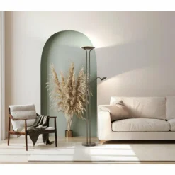 Luminaires Fischer & Honsel Lampadaire à vasque Fischer & Honsel Tallri LED Noir, 1 lumière* Éclairage Led