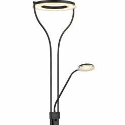 Luminaires Globo Lighting Lampadaire à vasque Globo EBRO LED Noir, 1 lumière* Éclairage Led