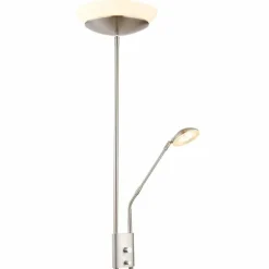 Luminaires Globo Lighting Lampadaire à vasque Globo GANINA LED Nickel mat, 1 lumière* Lampadaires Et Lampes Sur Pied