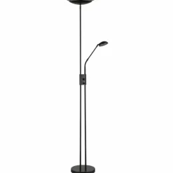Suspension Verre Fumé-Luminaires Globo Lighting Lampadaire à vasque Globo GANINA LED Noir, 2 lumières
