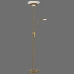 Luminaires Leuchten Direkt Lampadaire à vasque Leuchten-Direkt ZAHARA LED Vieux laiton, 2 lumières* Lampadaires Et Lampes Sur Pied