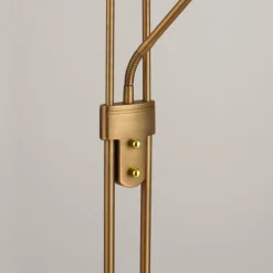 Luminaires Leuchten Direkt Lampadaire à vasque Leuchten-Direkt ZAHARA LED Vieux laiton, 2 lumières* Lampadaires Et Lampes Sur Pied