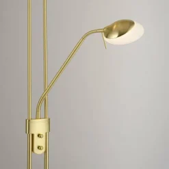 Luminaires Leuchten Direkt Lampadaire à vasque Leuchten-Direkt ZAHARA LED Laiton, 2 lumières* Lampadaires Et Lampes Sur Pied