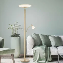 Luminaires Paul Neuhaus Lampadaire à vasque Paul Neuhaus TROJA LED Laiton, 1 lumière* Éclairage Led