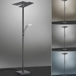Luminaires Paul Neuhaus Lampadaire à vasque Paul Neuhaus ARTUR LED Anthracite, 1 lumière* Éclairage Led