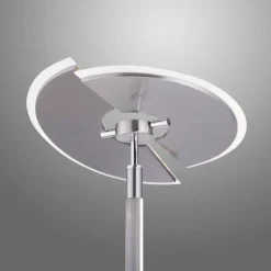 Luminaires Paul Neuhaus Lampadaire à vasque Paul Neuhaus PURE-MUTIL LED Acier brossé, 2 lumières* Lampadaires Et Lampes Sur Pied