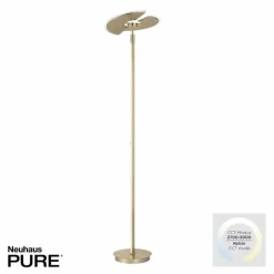Luminaires Paul Neuhaus Lampadaire à vasque Paul Neuhaus PURE-MUTIL LED Laiton, 2 lumières* Éclairage Led