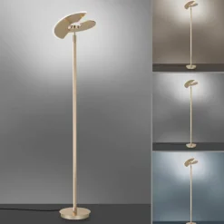 Luminaires Paul Neuhaus Lampadaire à vasque Paul Neuhaus PURE-MUTIL LED Laiton, 2 lumières* Éclairage Led
