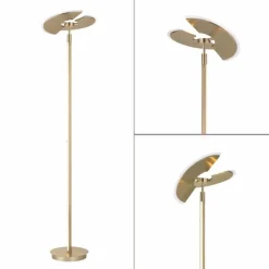 Luminaires Paul Neuhaus Lampadaire à vasque Paul Neuhaus PURE-MUTIL LED Laiton, 2 lumières* Éclairage Led