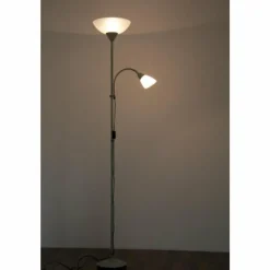 Luminaires Rustiques-Luminaires Reality Lampadaire à vasque Reality Blanc, 2 lumières