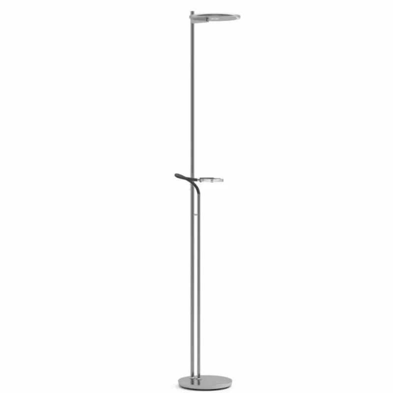 Luminaires Steinhauer Lampadaire à vasque Steinhauer Turound LED Acier brossé, 2 lumières* Éclairage Led