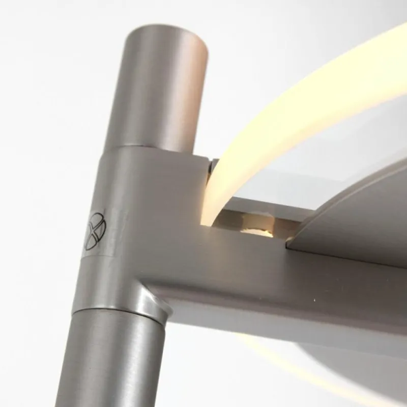 Luminaires Steinhauer Lampadaire à vasque Steinhauer Turound LED Acier brossé, 2 lumières* Éclairage Led