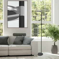 Luminaires Steinhauer Lampadaire à vasque Steinhauer Turound LED Noir, 1 lumière* Lampadaires Et Lampes Sur Pied