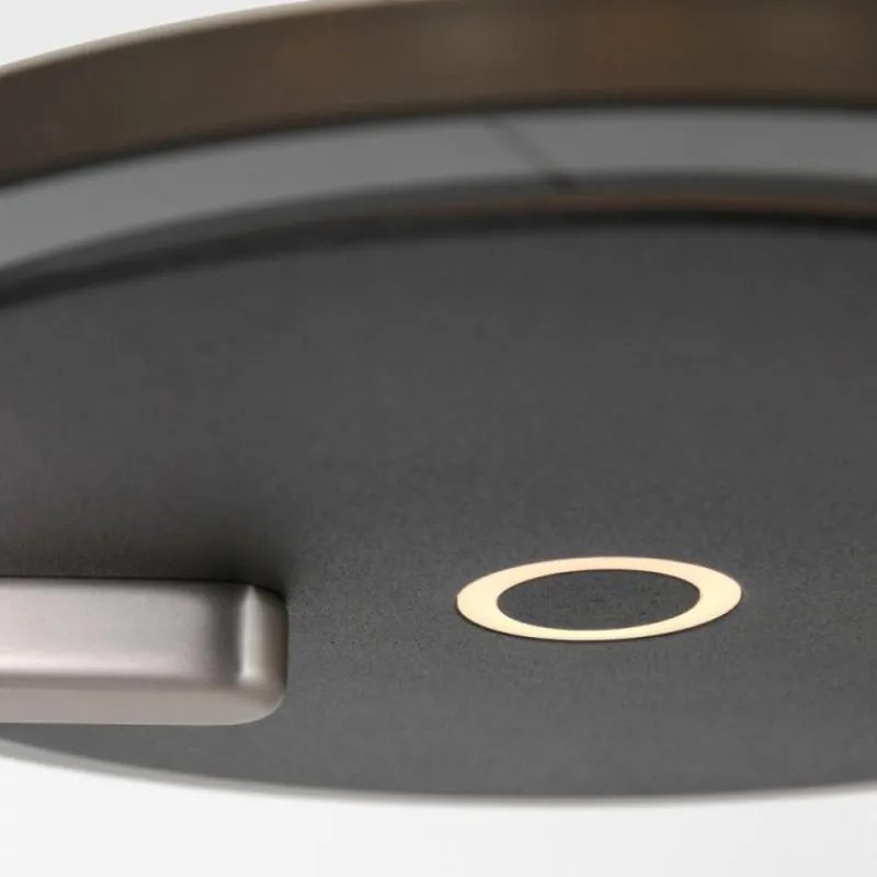 Suspension Verre Fumé-Luminaires Steinhauer Lampadaire à vasque Steinhauer Turound LED Noir, 1 lumière