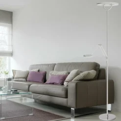 Luminaires Steinhauer Lampadaire à vasque Steinhauer Soleil LED Acier brossé, 2 lumières* Éclairage Led