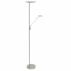 Luminaires Steinhauer Lampadaire à vasque Steinhauer Daphne LED Acier brossé, 2 lumières* Éclairage Led