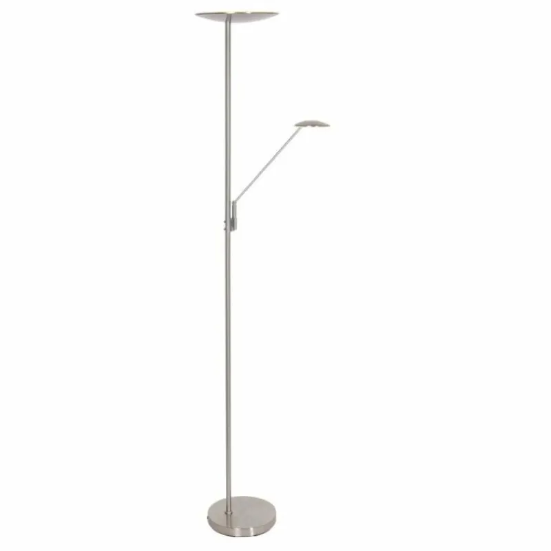 Luminaires Steinhauer Lampadaire à vasque Steinhauer Daphne LED Acier brossé, 2 lumières* Éclairage Led