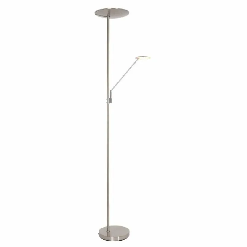 Luminaires Steinhauer Lampadaire à vasque Steinhauer Daphne LED Acier brossé, 2 lumières* Éclairage Led
