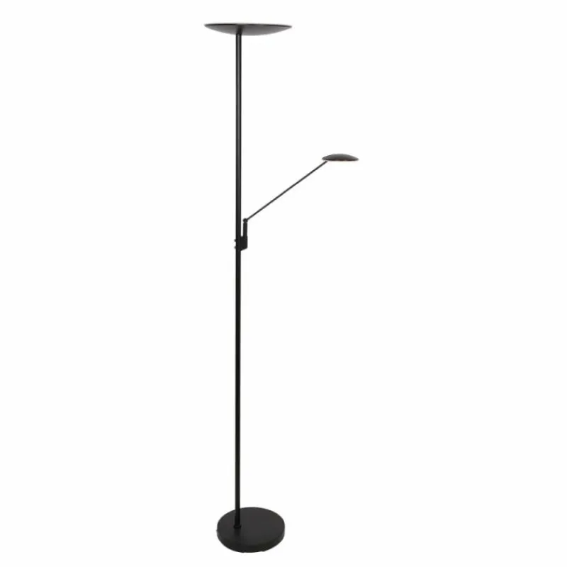 Luminaires Steinhauer Lampadaire à vasque Steinhauer Daphne LED Noir, 2 lumières* Éclairage Led