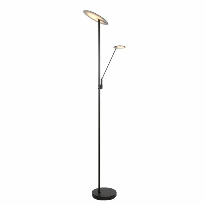 Luminaires Steinhauer Lampadaire à vasque Steinhauer Daphne LED Noir, 2 lumières* Éclairage Led