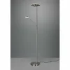 Luminaires Trio Lampadaire à vasque Trio Brantford LED Nickel mat, 1 lumière* Lampadaires Et Lampes Sur Pied
