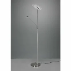 Luminaires Trio Lampadaire à vasque Trio Brantford LED Nickel mat, 1 lumière* Lampadaires Et Lampes Sur Pied