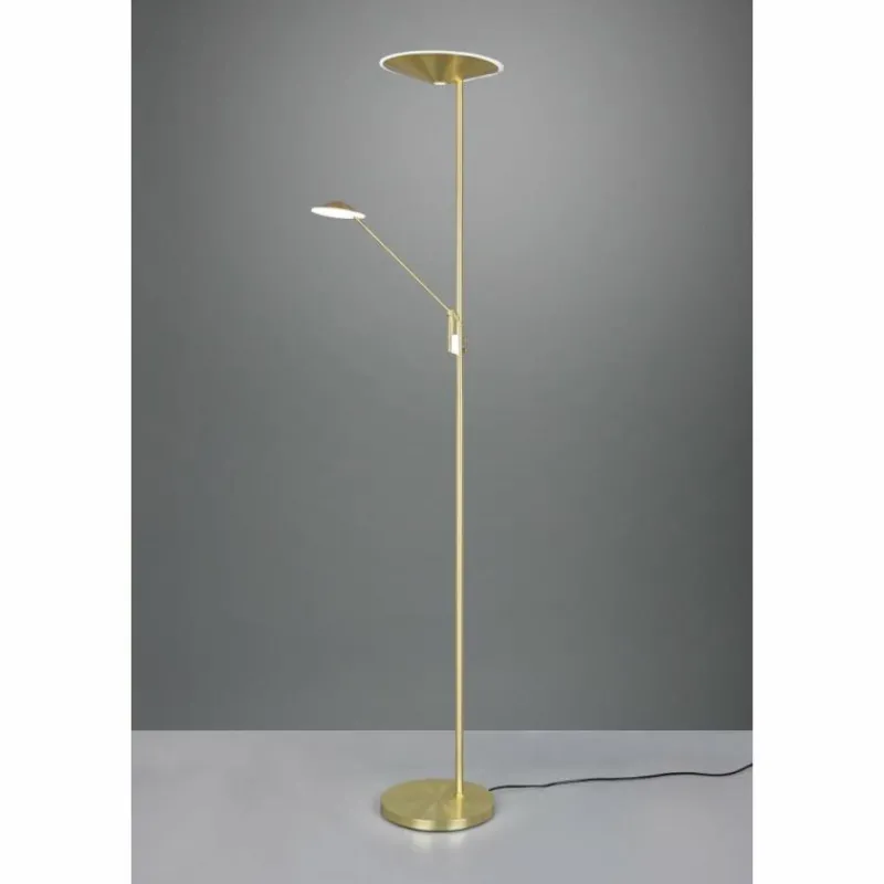 Luminaires Trio Lampadaire à vasque Trio Brantford LED Laiton, 1 lumière* Éclairage Led