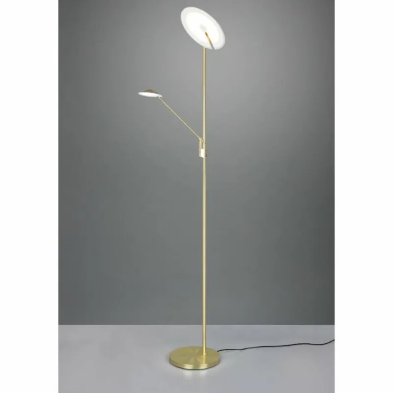 Luminaires Trio Lampadaire à vasque Trio Brantford LED Laiton, 1 lumière* Éclairage Led