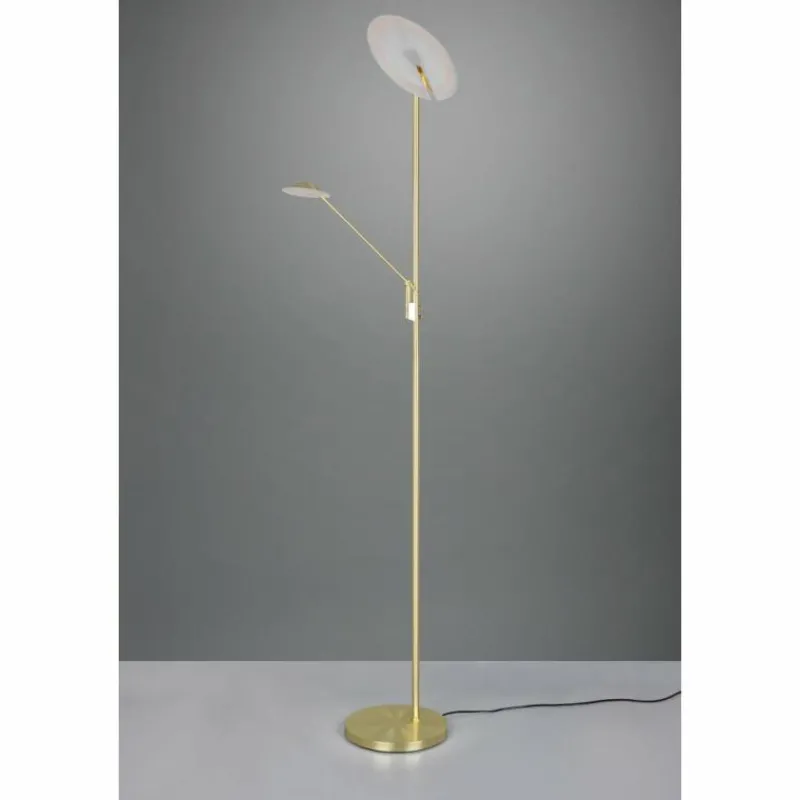 Luminaires Trio Lampadaire à vasque Trio Brantford LED Laiton, 1 lumière* Éclairage Led