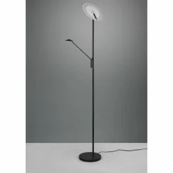 Luminaires Trio Lampadaire à vasque Trio Brantford LED Noir, 1 lumière* Éclairage Led