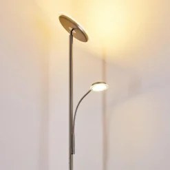 hofstein Lampadaire à vasque Veteli LED Blanc, 2 lumières