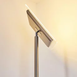 hofstein Lampadaire à vasque Veteli LED Acier inoxydable, 2 lumières