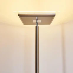 hofstein Lampadaire à vasque Veteli LED Acier inoxydable, 2 lumières