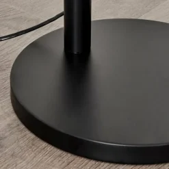 Suspension Verre Fumé-hofstein Lampadaire Verbania Noir, 3 lumières