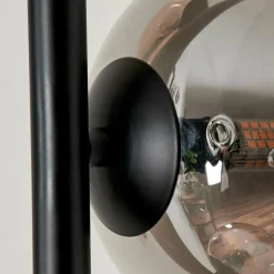 hofstein Lampadaire - Verre 10 cm, 15 cm Remaisnil Ambre, Fumé, 3 lumières