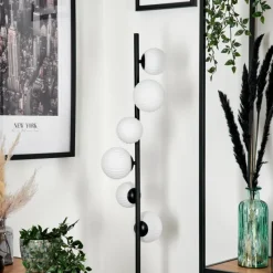 Lampes À Boules-hofstein Lampadaire - Verre 10 cm, 12 cm Remaisnil Blanc, 6 lumières