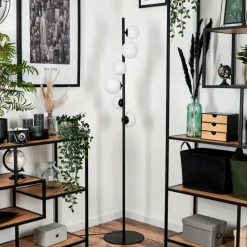 Lampes À Boules-hofstein Lampadaire - Verre 10 cm, 12 cm Remaisnil Blanc, 6 lumières