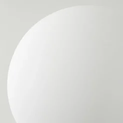 hofstein Lampadaire - Verre 10 cm, 12 cm Remaisnil Blanc, 5 lumières