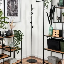 hofstein Lampadaire - Verre 10 cm, 12 cm Remaisnil Clair, 5 lumières