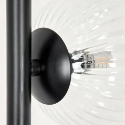 hofstein Lampadaire - Verre 10 cm, 12 cm Remaisnil Clair, 5 lumières