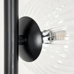 hofstein Lampadaire - Verre 10 cm, 12 cm Remaisnil Clair, 6 lumières