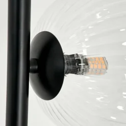 hofstein Lampadaire - Verre 10 cm, 12 cm, 15 cm Remaisnil Clair, 6 lumières