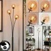 hofstein Lampadaire - Verre 10 cm Bernado Ambre, 3 lumières