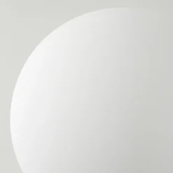 hofstein Lampadaire - Verre 10 cm Bernado Blanc, 3 lumières