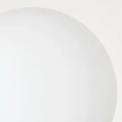 hofstein Lampadaire - Verre 12 cm Bernado Blanc, 3 lumières