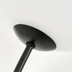 hofstein Lampadaire - Verre 15 cm Bernado Blanc, 3 lumières